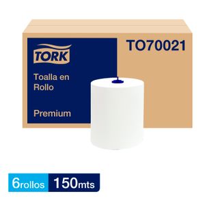 Toalla en Rollo Jumbo Tork Matic® Premium 6 Rollos de 150 Metros