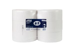 Papel Higiénico Jumbo Tork - 6 Rollos De 600 Metros c/u por Paquete